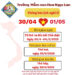 Thông báo lịch nghỉ lễ 30/4-01/5