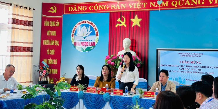 ĐOÀN KIỂM TRA CỦA SỞ GDĐT TPĐN VỀ THỰC HIỆN NHIỆM VỤ GDMN, NĂM HỌC 2025-2026